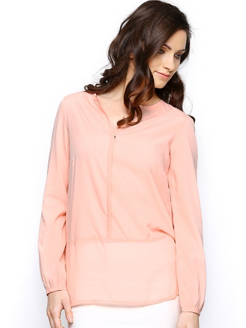 

ONLY Women Peach-Coloured Top