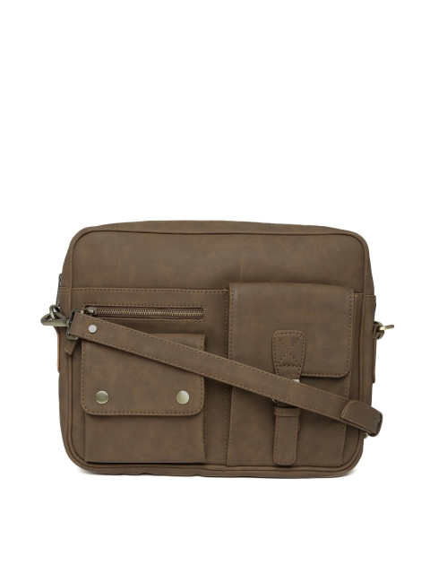

Gauge Machine Unisex Brown Leather Laptop Bag