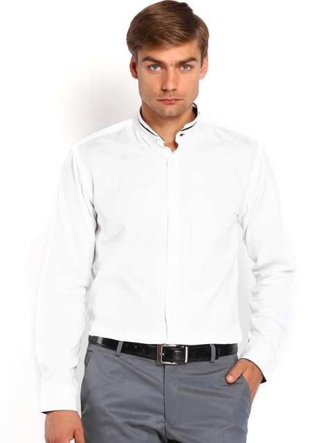 

V Dot by Van Heusen Men White Slim Fit Smart Casual Shirt