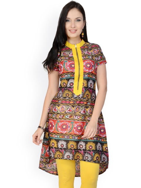 

Pannkh Multicoloured Printed Kurta, Multi
