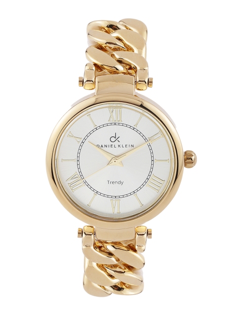 

Daniel Klein Trendy Women Silver-Toned Dial Watch DK10523-1, Gold