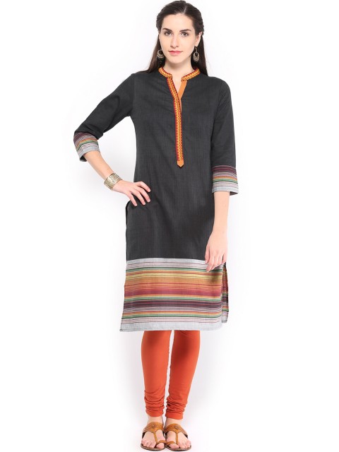 

Vishudh Women Black Kurta