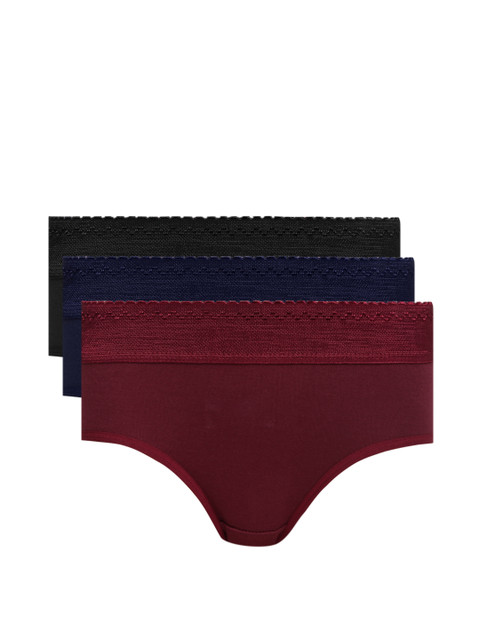 

Red Rose Women Pack of 3 Assorted Briefs Binal, Multi