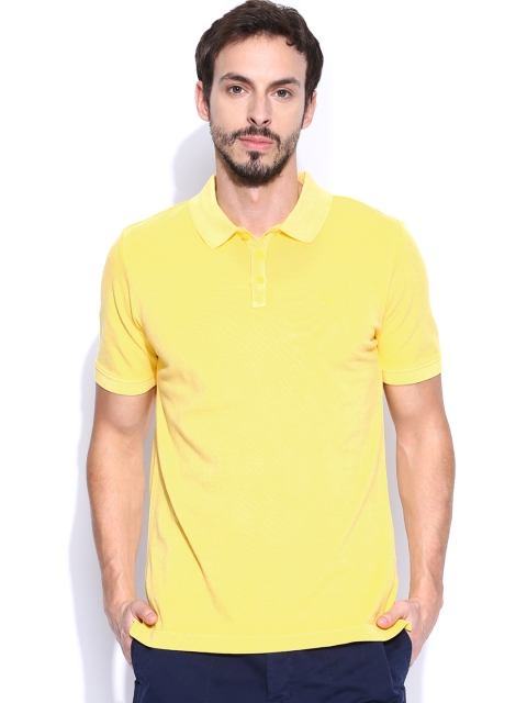 

Calvin Klein Jeans Men Yellow Pique Polo T-shirt