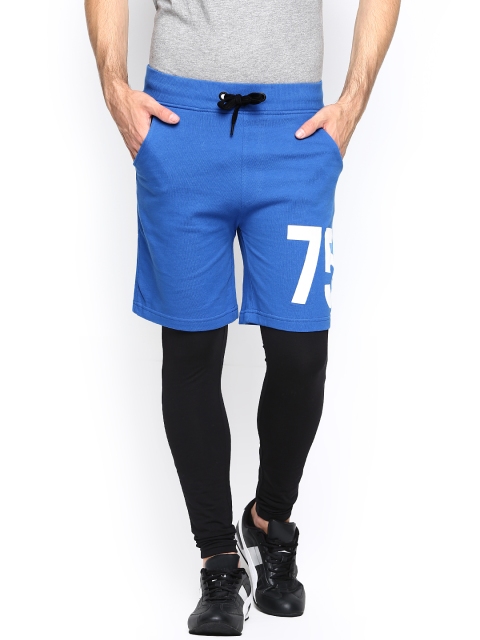 

Jack & Jones Men Blue & Black Shorts cum Track Pants