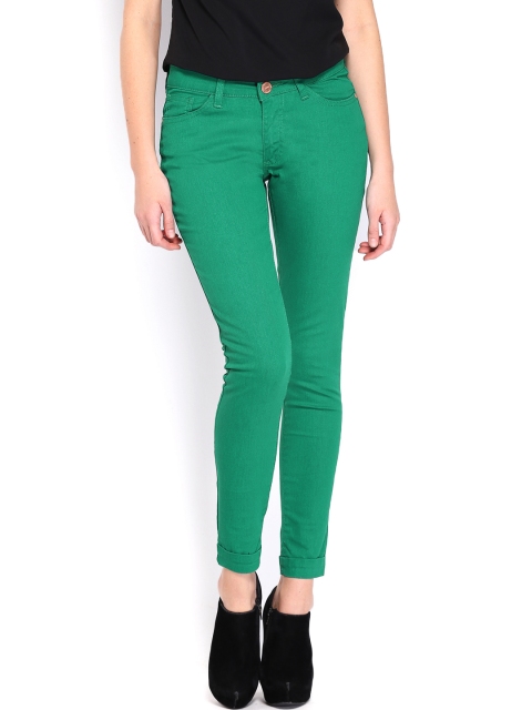

Tokyo Talkies Women Green Slim Fit Jeans