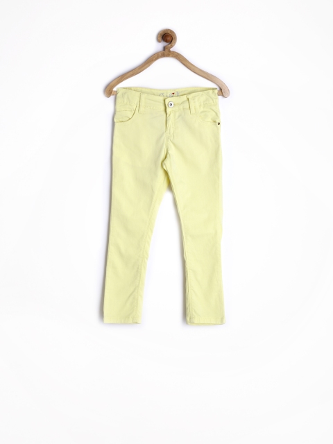 

Gini and Jony Girls Lime Yellow Trousers