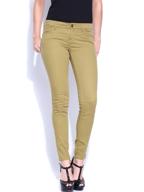 

Tokyo Talkies Women Khaki Slim Fit Trousers