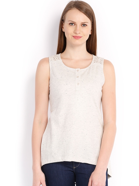 

ELLE Women Grey Melange Tank Top