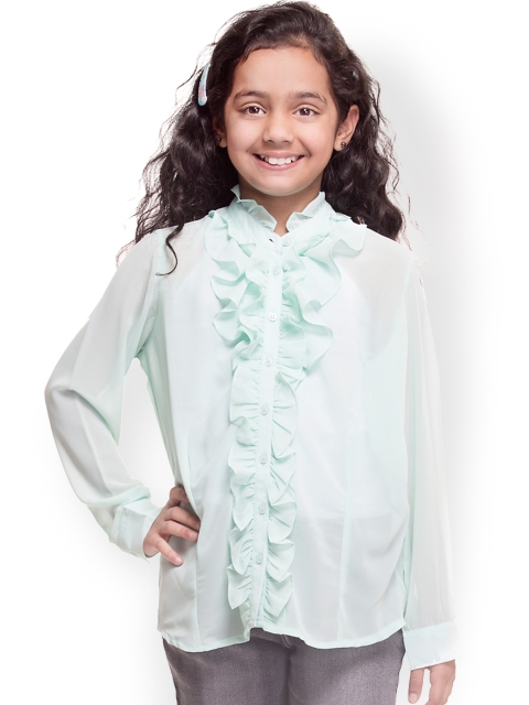 

Oxolloxo Girls Green Casual Shirt