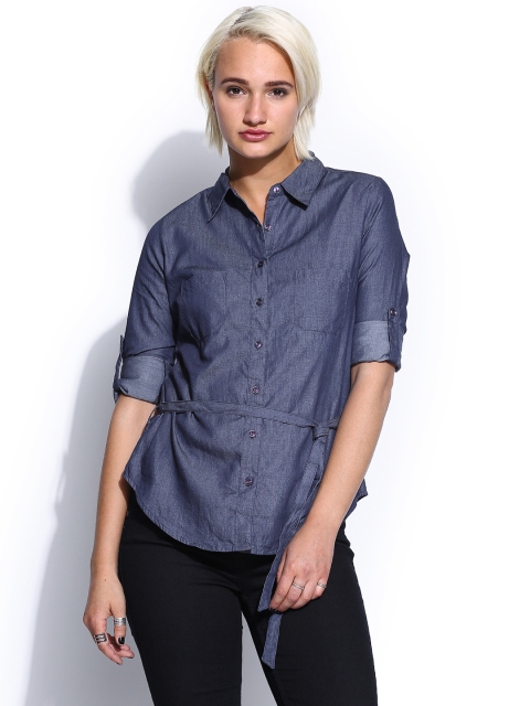 

U.S. Polo Assn. Women Blue Chambray Tunic