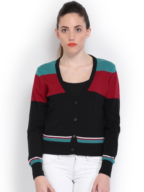 

U.S. Polo Assn. Women Black & Red Cardigan