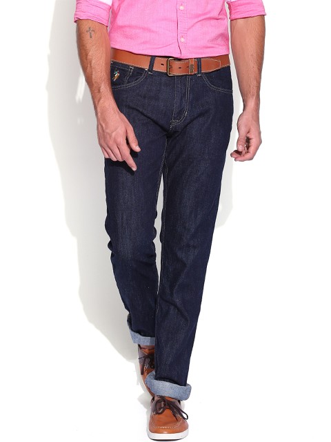 

U.S. Polo Assn. Denim Co. Men Blue Woody Slim Straight Fit Jeans
