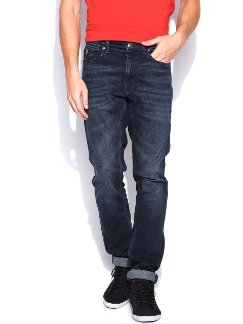 

U.S. Polo Assn. Denim Co. Men Dark Blue Delta Slim Tapered Stretchable Jeans