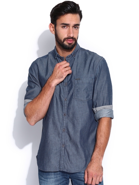 

U.S. Polo Assn. Denim Co. Men Blue Casual Shirt