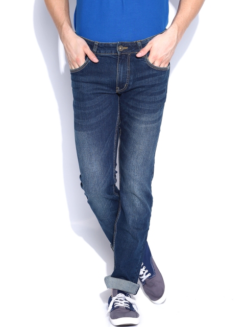 

Flying Machine Men Dark Blue Michael Slim Tapered Fit Stretchable Jeans