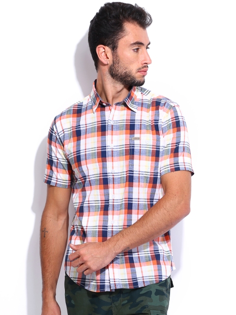 

Flying Machine Men Multicoloured Checked Casual Shirt, Multi