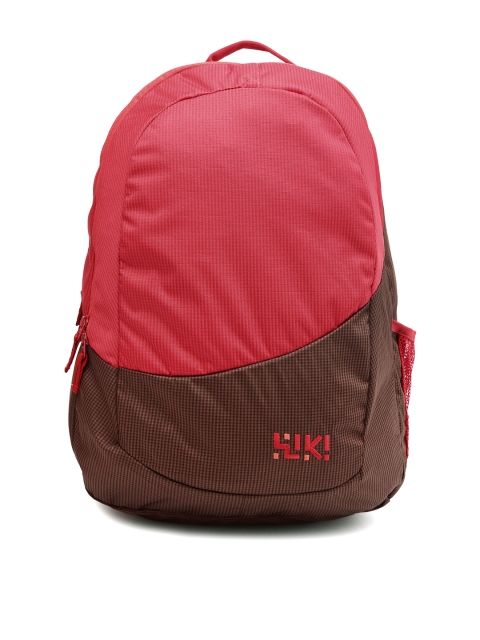 

Wiki by Wildcraft Unisex Red & Brown Printed Backpack