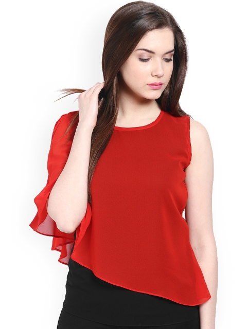 

Athena Women Red & Black Layered Top