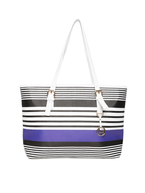 

Lino Perros White Striped Shoulder Bag