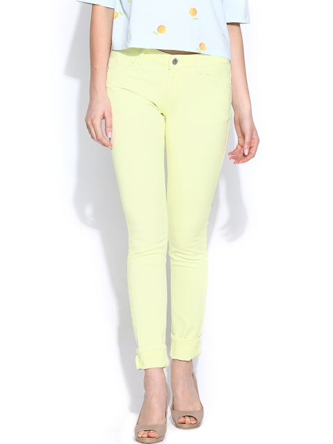 

Pepe Jeans Women Lemon Yellow Skinny Jeans
