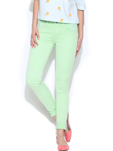 

Pepe Jeans Women Mint Green Skinny Jeans