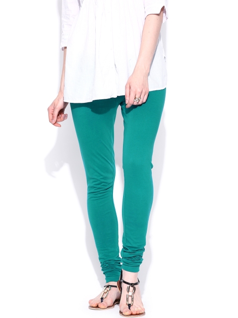 

W Women Teal Green Churidar Leggings