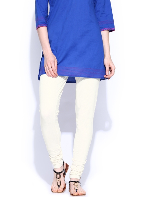 

W Women Off-White Churidar Leggings