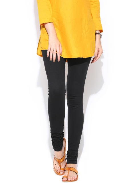 

W Women Black Churidar Leggings