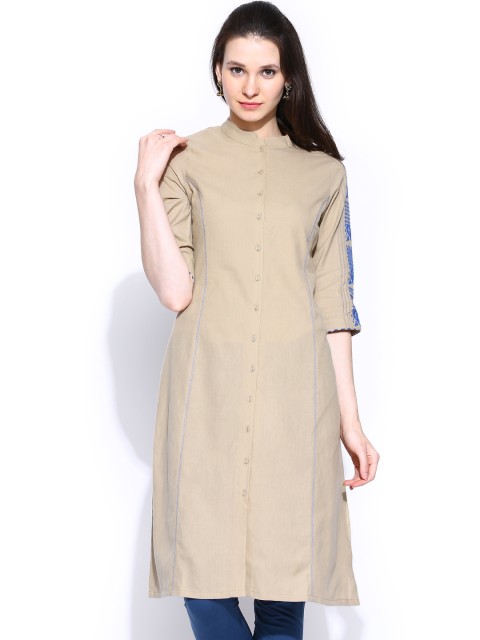 

W Women Beige Kurta