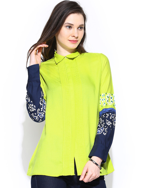 

W Women Yellow Casual Shirt