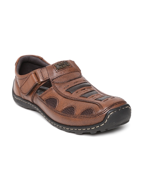

Alberto Torresi Men Brown Leather Sandals