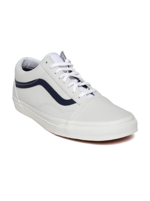 

Vans Men Cream-Coloured Leather Casual Shoes