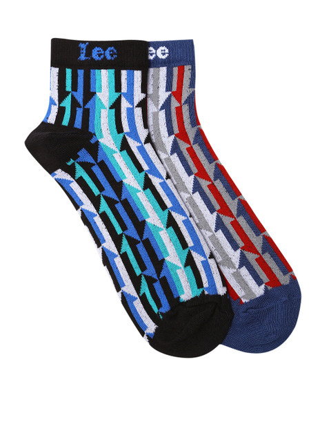 

Lee Men Set of 2 Ankle-Length Socks, Multi