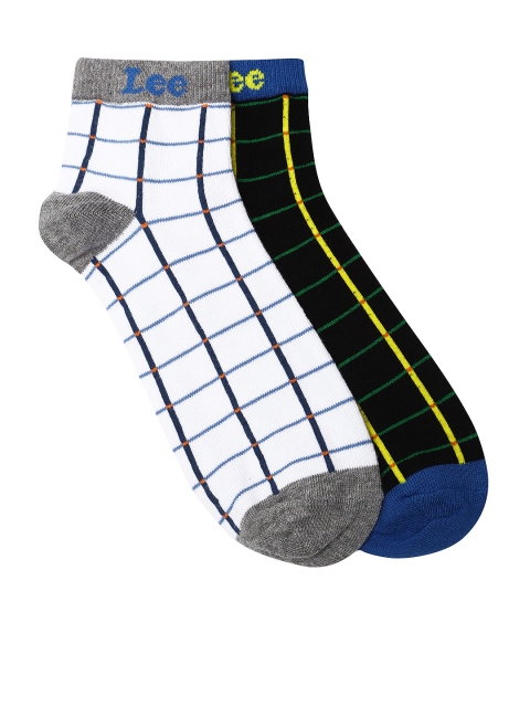 

Lee Men Set of 2 Ankle-Length Socks, White