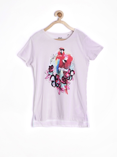 

French Connection Girls Lavender Printed Top