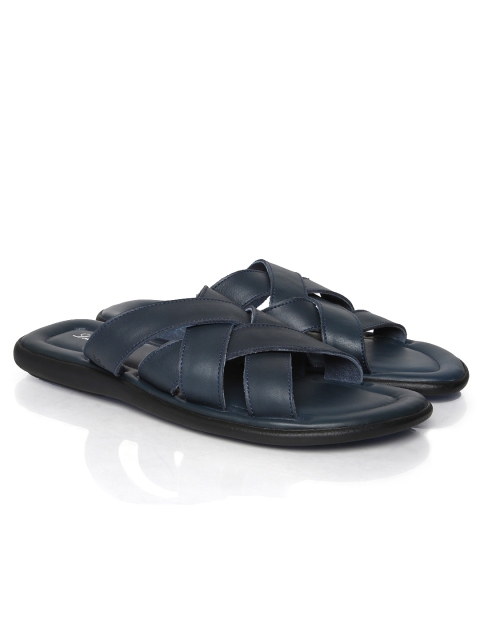 

Louis Philippe Men Teal Blue Leather Sandals