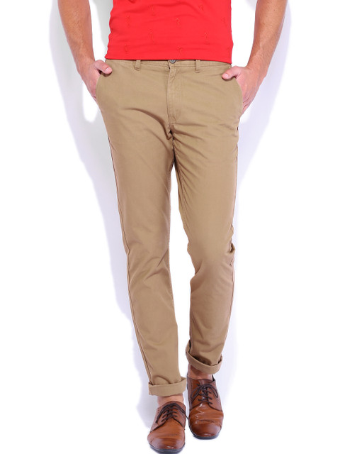 

U.S. Polo Assn. Men Brown Casual Trousers