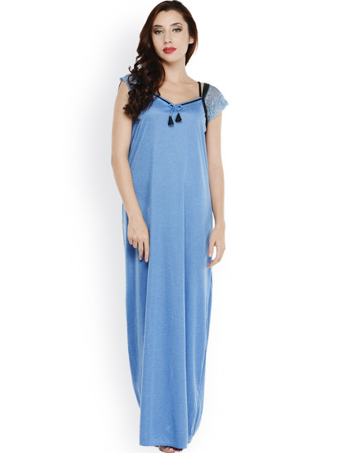 

Klamotten Blue Maxi Nightdress XX83