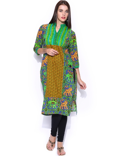 

Vishudh Women Multicoloured Printed Kurta, Multi