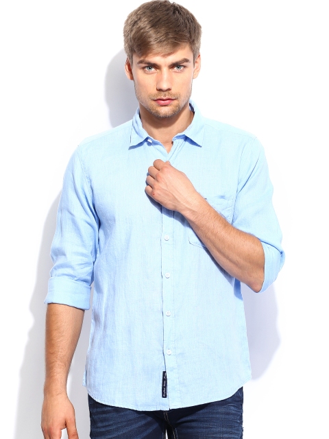 

Pepe Jeans Men Light Blue Brody Semi Fit Casual Shirt