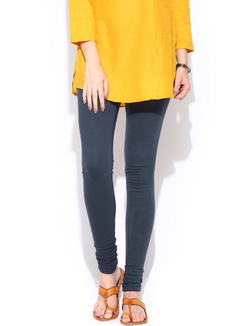 

W Women Navy Churidar Leggings, Navy blue