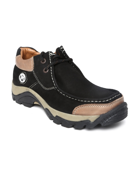 

Red Chief Men Black Leather Casual Shoes