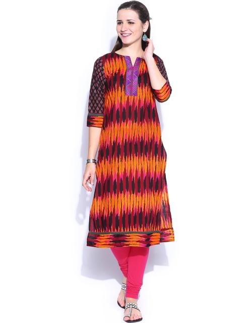

Vishudh Women Multicoloured Printed Kurta, Multi