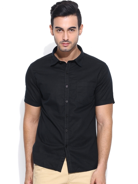 

Flying Machine Men Dark Navy Casual Shirt, Navy blue