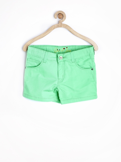 

Gini and Jony Girls Light Green Shorts