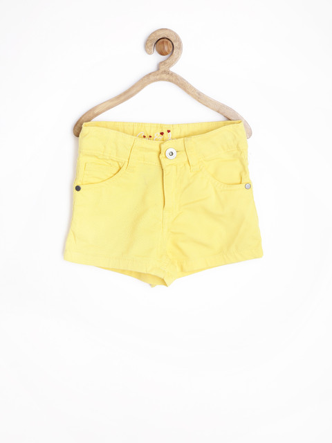 

Gini and Jony Girls Yellow Shorts