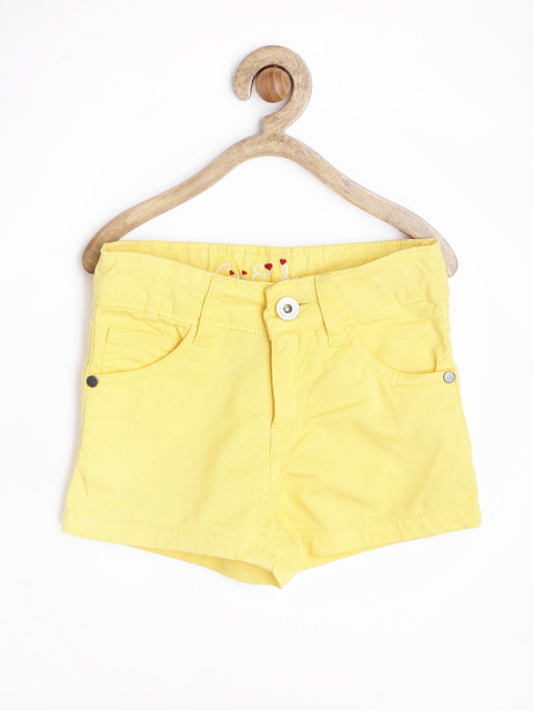 

Gini and Jony Girls Yellow Shorts