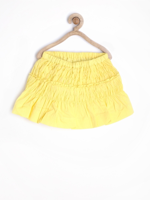 

Gini and Jony Girls Yellow Flared Skirt