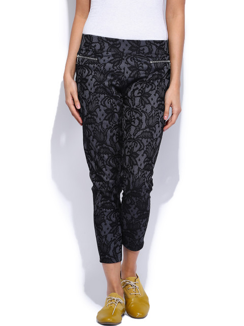 

ONLY Women Grey Lace Leggings